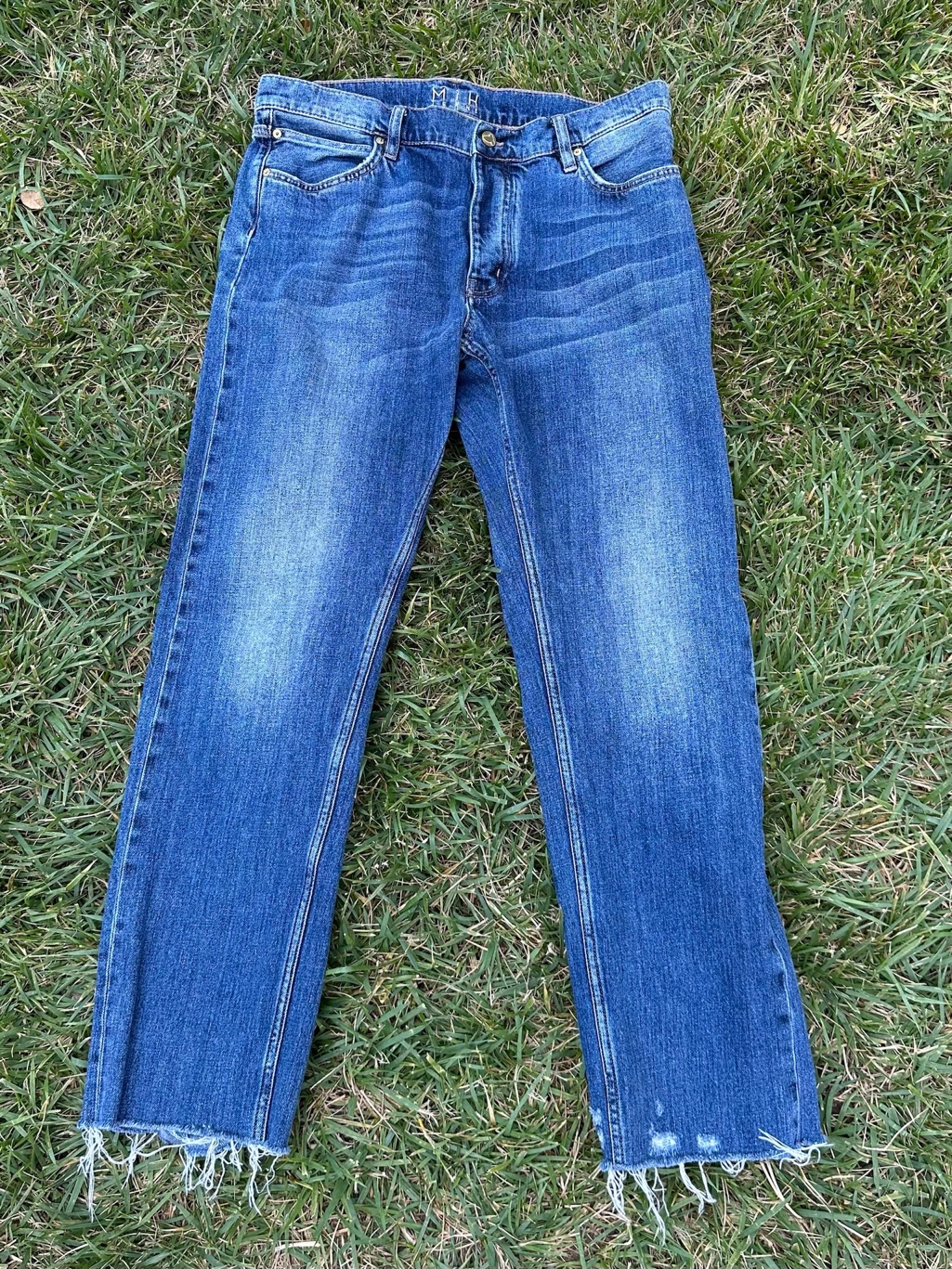 Mih “The Phoebe" Button-Fly Distressed Jeans - Size 29
